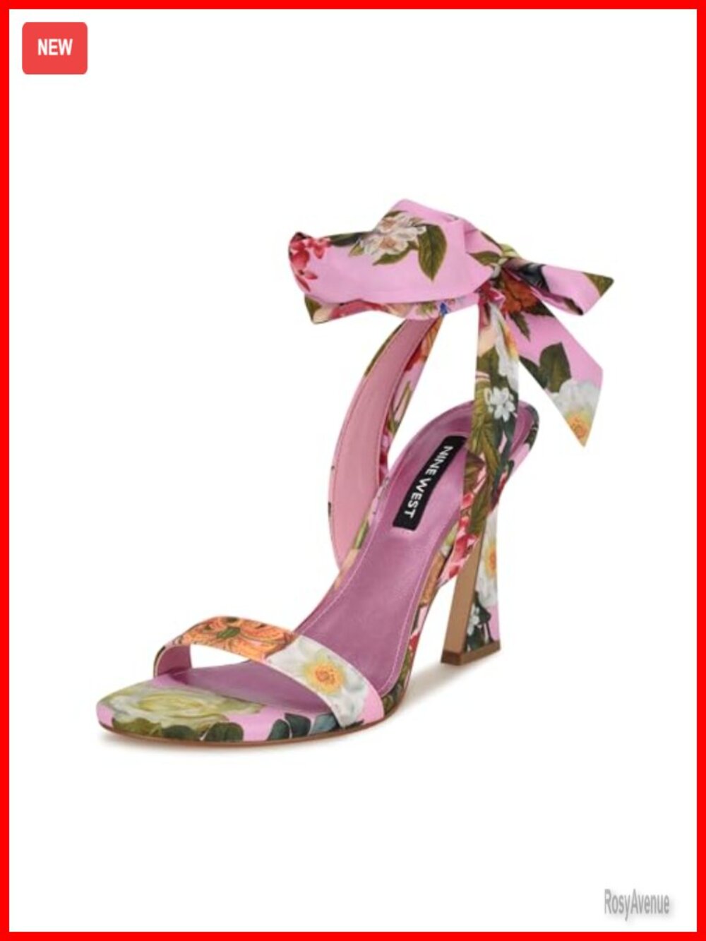 Nine West Kelsie Gladiator Sandals Ankle Wrap Heeled Open Toe